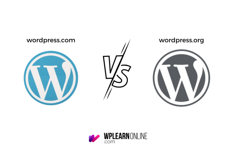Logo or wordpresscom vs wordpressorg
